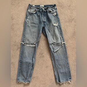 AGOLDE 90’s straight crop jean